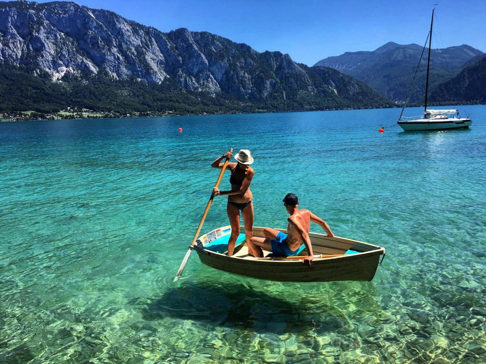 Ferienhof Margarethengut Unterach am Attersee Bagian luar foto