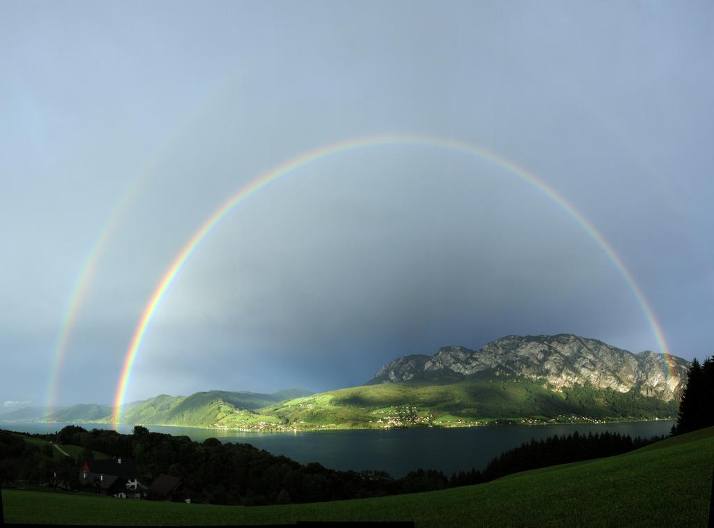 Ferienhof Margarethengut Unterach am Attersee Bagian luar foto