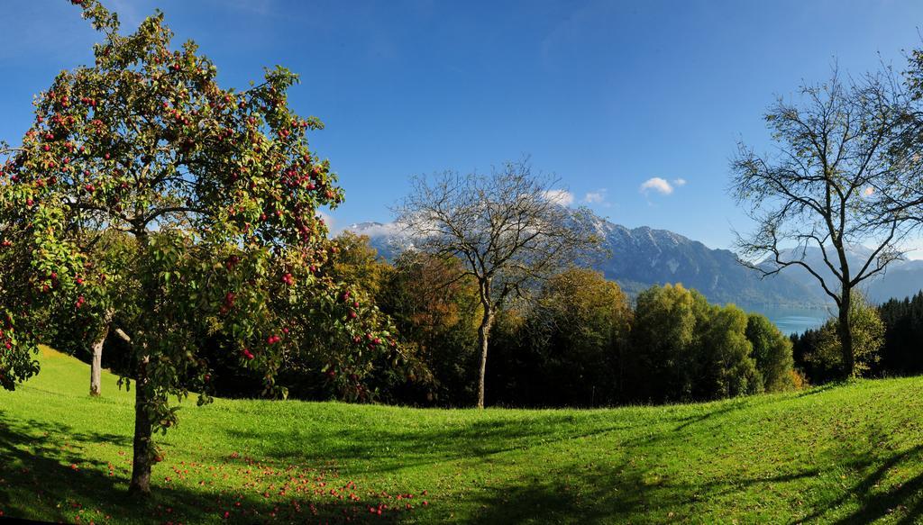 Ferienhof Margarethengut Unterach am Attersee Bagian luar foto