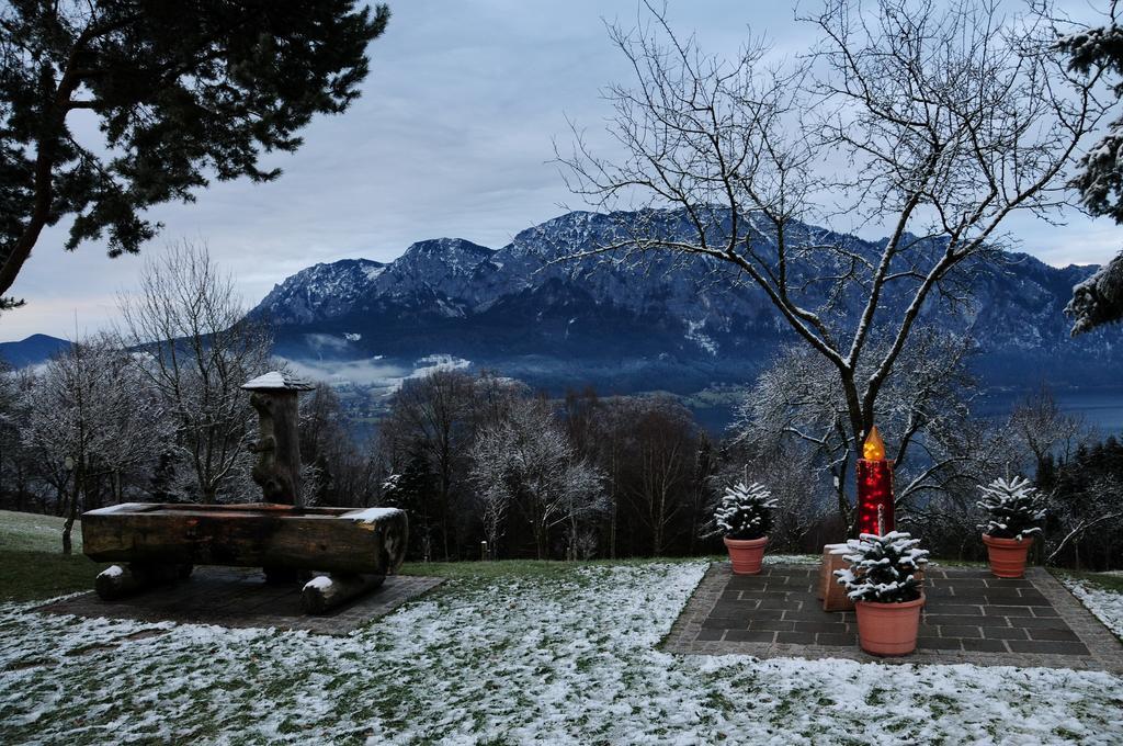Ferienhof Margarethengut Unterach am Attersee Bagian luar foto