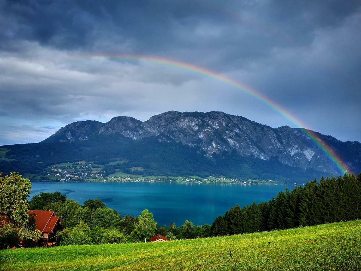 Ferienhof Margarethengut Unterach am Attersee Bagian luar foto