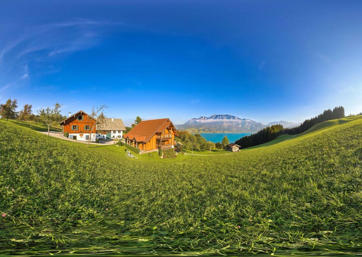 Ferienhof Margarethengut Unterach am Attersee Bagian luar foto